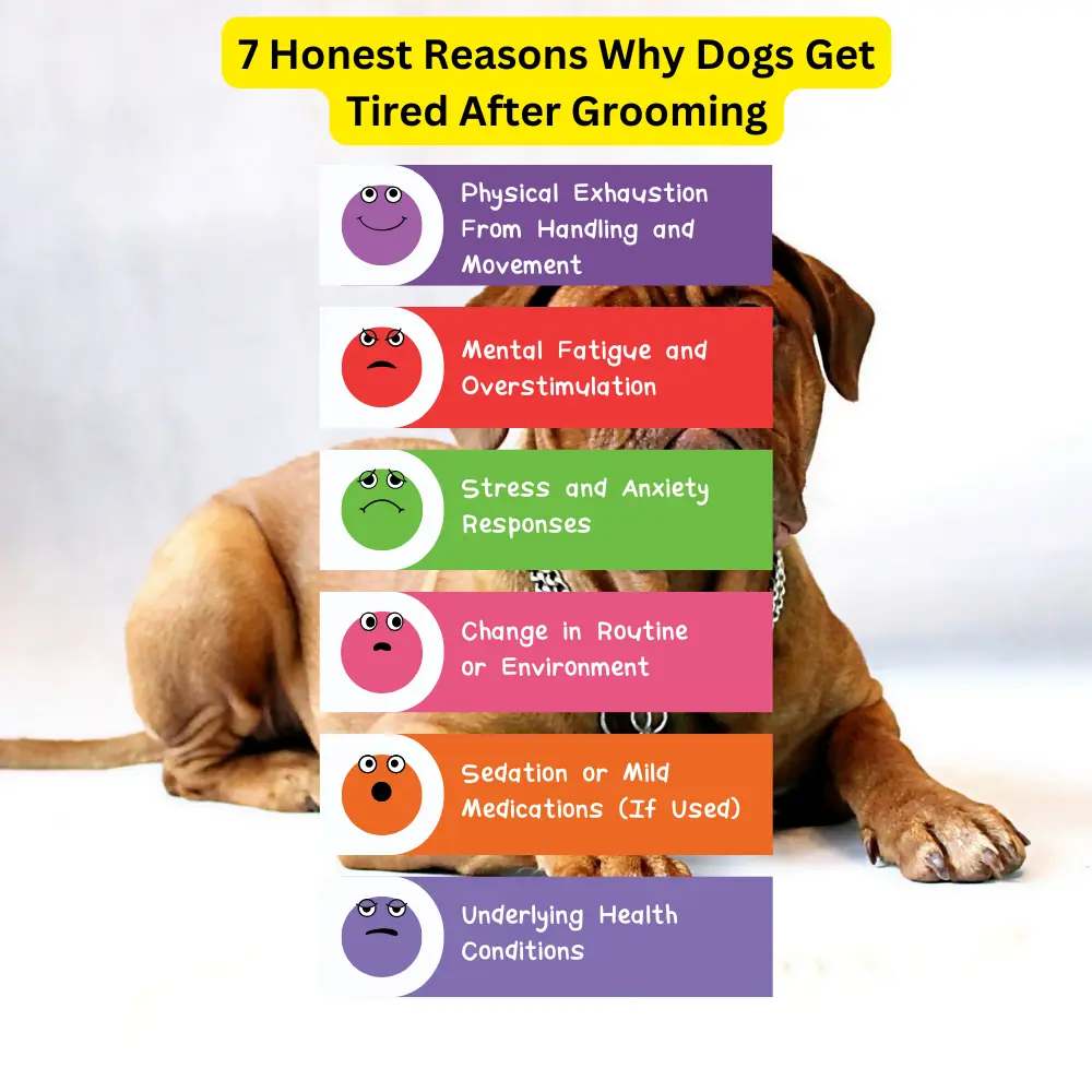 7 Honest Reasons Why Dogs Get Tired After Grooming