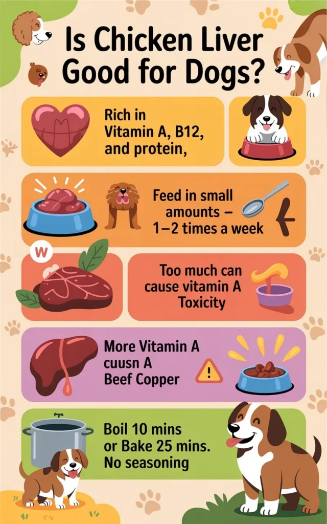 Is chicken liver safe for dogs