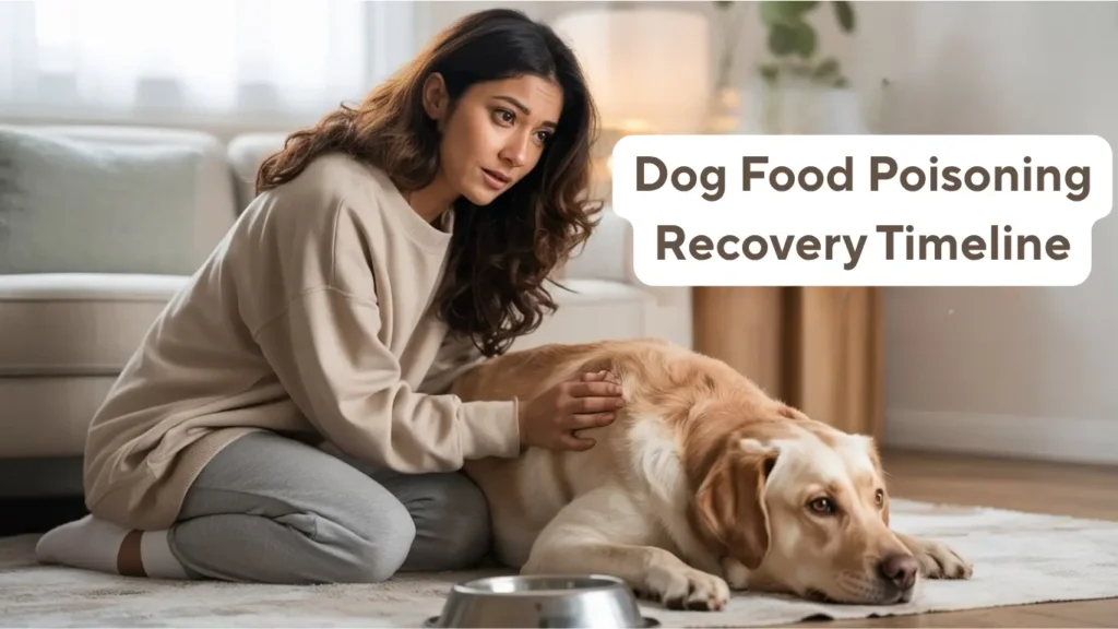 how long does food poisoning last in dogs