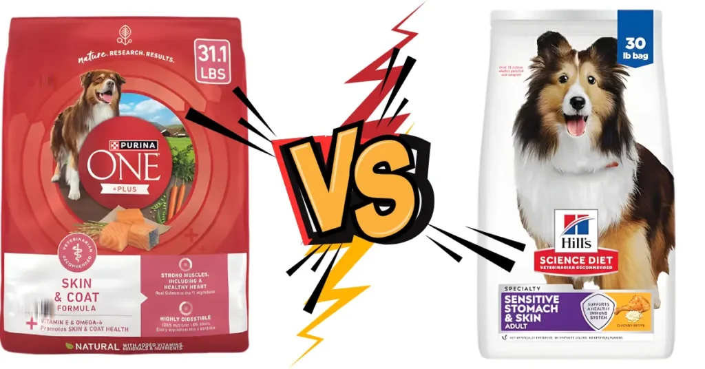 Purina ONE Skin and Coat vs Hill’s Sensitive Stomach and Skin
