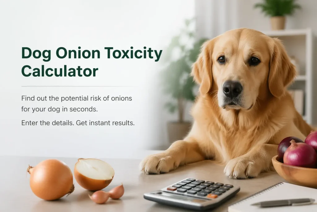 dog onion toxicity calculator
